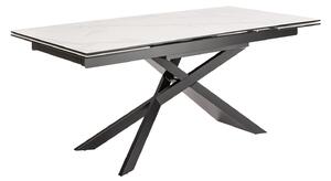 Jedálenský stôl GLOBE II. 180-220-260 cm - sivá, biela