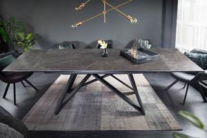 Jedálenský stôl GLOBE 180-220-260 cm - antracitová