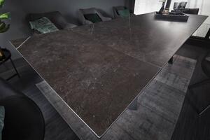 Jedálenský stôl GLOBE 180-220-260 cm - antracitová