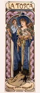 Obrazová reprodukcia Poster for 'Tosca' with Sarah Bernhardt, Mucha, Alphonse Marie
