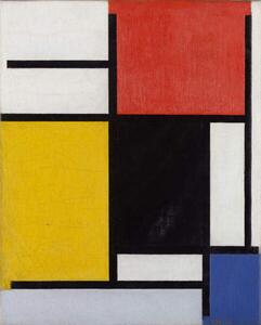 Mondrian, Piet - Obrazová reprodukcia Composition with red, (30 x 40 cm)