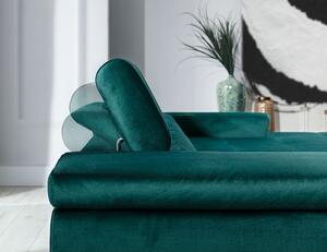 Moderná rohová sedačka Relina, zelená Monolith Roh: Orientace rohu Levý roh
