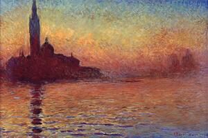 Plagát, Obraz - Claude Monet - San Giorgio Maggiore at Dusk