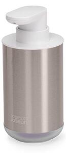 Dávkovač mydla z nehrdzavejúcej ocele v striebornej farbe 300 ml Duo Steel – Joseph Joseph