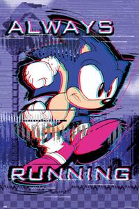 Plagát, Obraz - Sonic the Hedgehog - Always Runnig