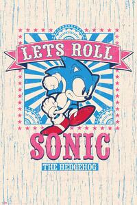 Plagát, Obraz - Sonic the Hedgehog - Let‘s Roll, (61 x 91.5 cm)