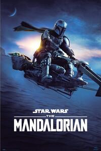 Plagát, Obraz - Star Wars: The Mandalorian - Speeder Bike 2, (61 x 91.5 cm)