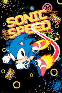 Plagát, Obraz - Sonic the Hedgehog - Speed, (61 x 91.5 cm)