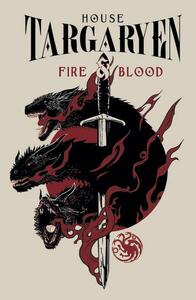 Umelecká tlač Hra o tróny - House Targaryen, (26.7 x 40 cm)