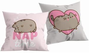 Obojstranný vankúš mačička Pusheen - motív NAP time - 40 x 40 cm