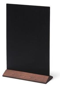 Kriedový stojanček na menu, tmavohnedý, 21 x 30 cm