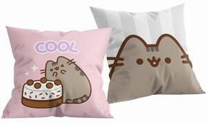 Obojstranný vankúš mačička Pusheen - motív Cool - 40 x 40 cm