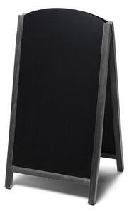 Reklamná kriedová vysúvacia tabuľa A, čierna, 68 x 120 cm