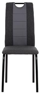 Jedálenská stolička CAMILLA čierna/sivá