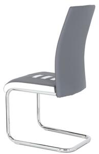 Jedálenská stolička ANASTASIA sivá/biela