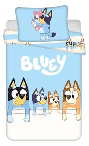 Modré bavlnené detské obliečky do postieľky 100x135 cm Bluey – Jerry Fabrics