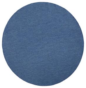 NORTHRUGS - Hanse Home koberce Kusový koberec Twin-Wendeteppiche 103100 blau creme kruh – na von aj na doma - 200x200 (priemer) kruh cm