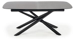 Rozkladací jedálenský stôl Capello 180-240x95 cm - tmavosivá / čierna