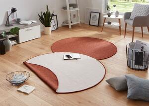 NORTHRUGS - Hanse Home koberce Kusový koberec Twin-Wendeteppiche 103098 terra creme kruh – na von aj na doma - 140x140 (priemer) kruh cm