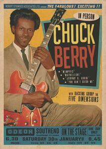 Plagát, Obraz - Chuck Berry at the Odeon - Southend, (59.4 x 84.1 cm)
