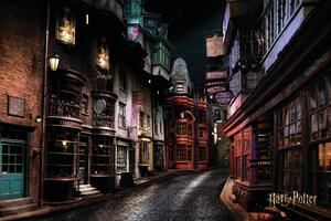 Umelecká tlač Harry Potter - Šikmá ulička, (40 x 26.7 cm)
