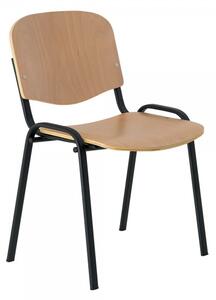 Drevená konferenčná stolička ISO NEW - čierne nohy