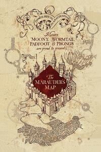 Umelecká tlač Harry Potter - Záškodnícka mapa, (26.7 x 40 cm)