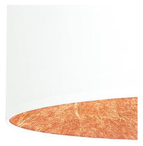 Biele dvojité stropné svietidlo s detailmi v bronzovej farbe Sotto Luce MIKA Elementary