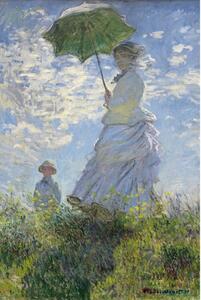 Plagát, Obraz - Claude Monet - Woman With a Parasol, (61 x 91.5 cm)