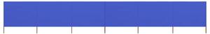 6-panelová zábrana proti vetru 800x80 cm azúrovo-modrá