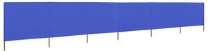 6-panelová zábrana proti vetru látková 800x120 cm azúrovo-modrá