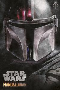 Plagát, Obraz - Star Wars: The Mandalorian - Helmet, (61 x 91.5 cm)