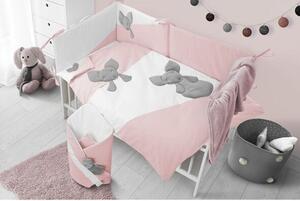 BELISIMA 3-dielne posteľné obliečky Mouse 90/120 ružové
