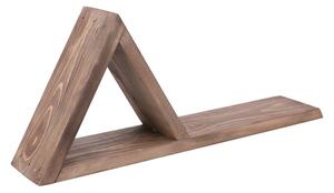 Sada 2 drevených nástenných políc Triangles