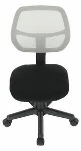 TEMPO Otočná stolička, šedá / čierna, MESH
