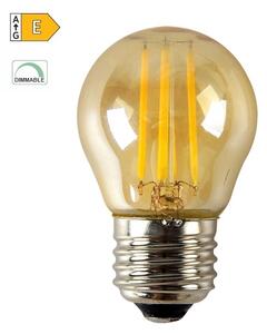 Diolamp LED Mini Globe Filament žiarovka P45 Amber 6W/230V/E27/2700K/700Lm/360°/Dim