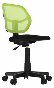 TEMPO Otočná stolička, zelená / čierna, MESH