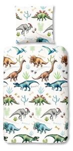 Detské obliečky na jednolôžko z bavlny Good Morning Dino, 140 x 200 cm