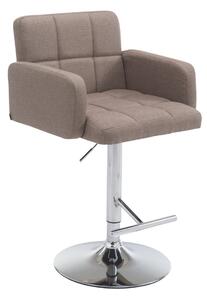 Barová stolička DS1038899 látka - Sivo-hnedá (Taupe)