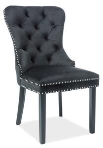 Jedálenská stolička Aurore Velvet (čierna). Vlastná spoľahlivá doprava až k Vám domov. 1018326