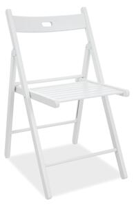 Biela drevená stolička SMART II