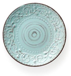 Tyrkysový dezertný tanier z kameniny Brandani Serendipity, ⌀ 21 cm