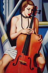Abel, Catherine - Umelecká tlač Woman with Cello, (26.7 x 40 cm)