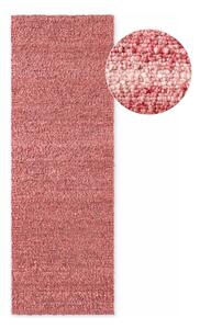 Tmavoružový ručne tkaný behúň z materiálu buklé 80x200 cm Notting Hill Portobello – Ted Baker