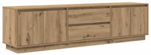 TV skrinka s LED svetlami dub artisan 193,5x41x50 cm