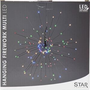 Závesná svietiaca LED dekorácia Star Trading Coloured, Ø 26 cm
