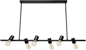 Toolight - Závesná stropná lampa Line - čierna - APP480-6CP
