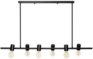 Toolight - Závesná stropná lampa Line - čierna - APP480-6CP