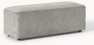 XL menčestrová taburetka Melva, Š 116 x H 42 cm