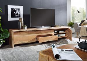 WOODLAND TV stolík 220x50 cm, prírodná, akácia